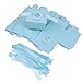 Gazechimp Geschenke Boxen,Gastgeschenke, Papier Geschenk Box, für Baby Shower Party 50 Stück - Blau, 6 x 6 x 4 cm