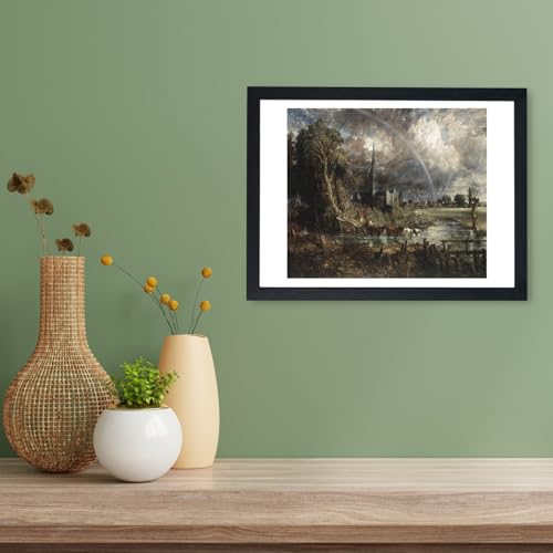 John Constable Salisbury Cathedral Storm grande affiche encadrée tableau mural - 3