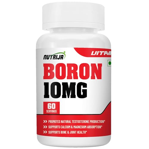 Image of NutriJa Boron 10mg Capsules | Boron Citrate, Aspartate & Glycinate Complex | Multi-Action Mineral Support for Bone Strength, Joint Wellness & Calcium-Magnesium Utilization | 60 Veg Capsules