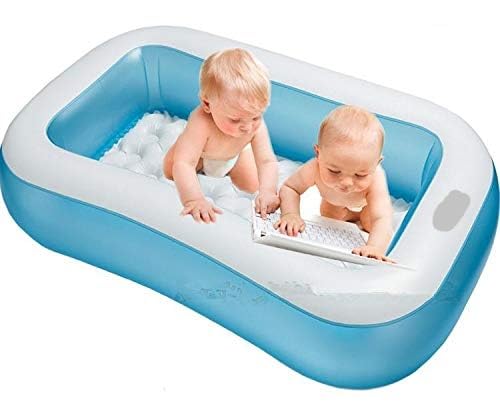 jilani kids pool swimming pool inflatable size 5ft with manual pump (square-matelframe)- Multi color