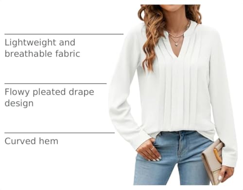 Image of Blooming Jelly Women's Long Sleeve Blouses Dressy Casual Business Work Tops