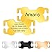 Custom Engraved Slide-On Pet ID Tags, Curved Personalized Dog and Cat Tags, Silent, No Noise Collar Tags Stainless Steel (Open for Snap Closure Collars) Y3785