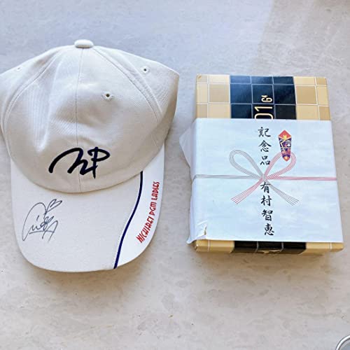 ??????? Tomoe Arimura First Championship Golf Ball, Autographed Cap, Golf