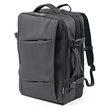 [サンワダイレクト] ビジネスリュック マチ拡張 大容量 22～35L パソコン リュック 15.6インチ対応 PUコーティング 耐水 撥水 多機能 ビジネス 通勤 出張 ブラック 200-BAGBP035BK