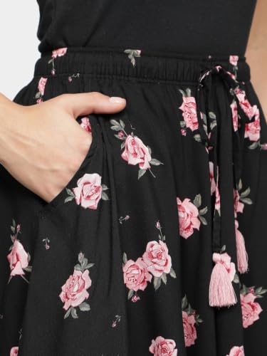 Image of B STORIES Women's Viscose Printed Lounge Culotte Shorts (Pack of 2)