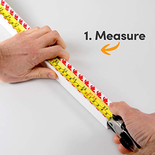 Biltek Cordless Pleated Fabric Window Shades Temporary Blinds- Light Filtering, Peel 'N Stick 48" W X 72" H, White #TOP2