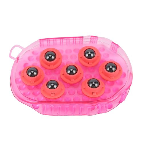 ZLXCAOB Guante de cepillo de masaje para relajación muscular, masajeador de celulitis corporal de acero inoxidable de 360°