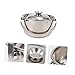 GRIRIW Olla de Cocina Inoxidable con Tapa y Asa para Sopa y Fideos Utensilio Multifuncional para Cocina Compatible con Inducción y Gas Imagen de GRIRIW Olla de Cocina Inoxidable con Tapa y Asa para Sopa y Fideos Utensilio Multifuncional para Cocina Compatible con Inducción y Gas
