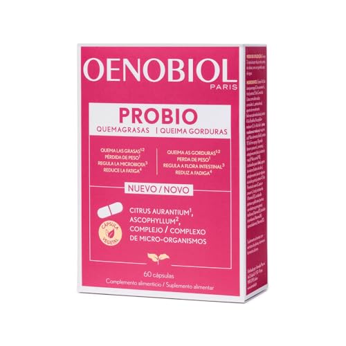 OENOBIOL Probio Quemagrasas, Complemento alimenticio, Contribuye a la pérdida de peso, regula la...