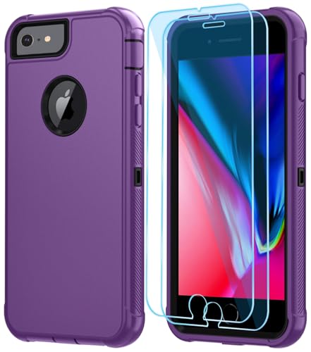 Coque iPhone 6 robuste antichoc violette protection intégrale écran 4.7 pouces - 7