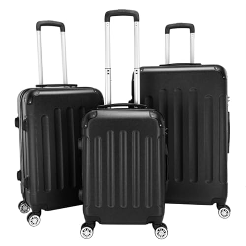 3-Pack ABS Trolley Suitcase Set - 20