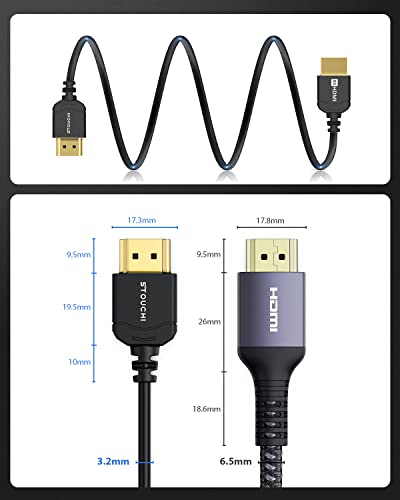 Stouchi Ultra Thin Hyper 1.5M Packs,Extremely Flexible 8K HDMI Cable,10K 8K120 4K120 144 Hz - Image 3