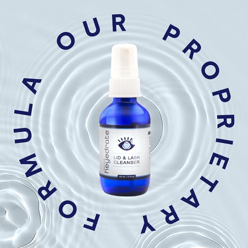 Lid and Lash Cleanser – 2oz Glass Bottle – Pure Hypochlorous Acid Spray for Soothing Dry Eye Irritation – Daily Eyelid & Lash Cleanser