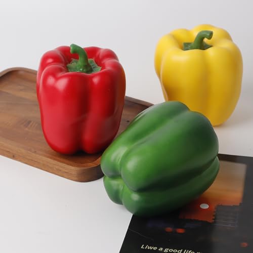 Set de 3 Imanes Realistas de Pimiento para Refrigerador miniatura 5