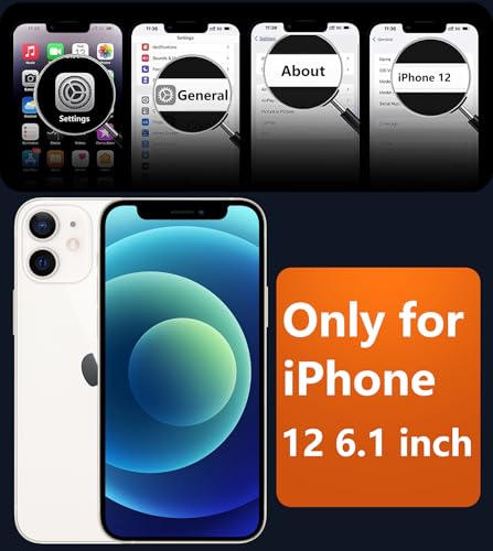 Image of FNTCASE for iPhone 12 Phone Case: for iPhone 12 Pro Magnetic Matte Textured Military Grade Drop Protection Translucent Cell Cover - Slim Durable Shockproof Protective Bumper