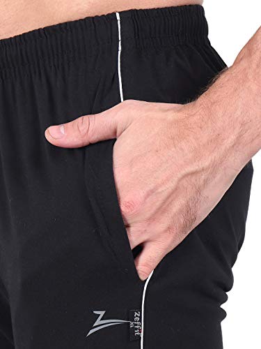 Image of Zeffit Men's Pc Cotton Ankle Grip Track Pant