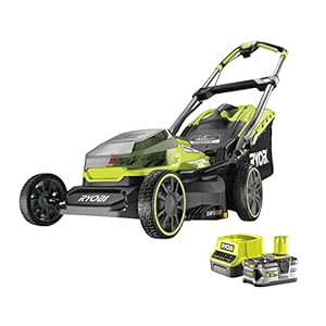 RYOBI – RY18LMX40A-150 Grasmaaier, 18 V, ONE+, borstelloos, 40 cm, 1 accu 5,0 Ah