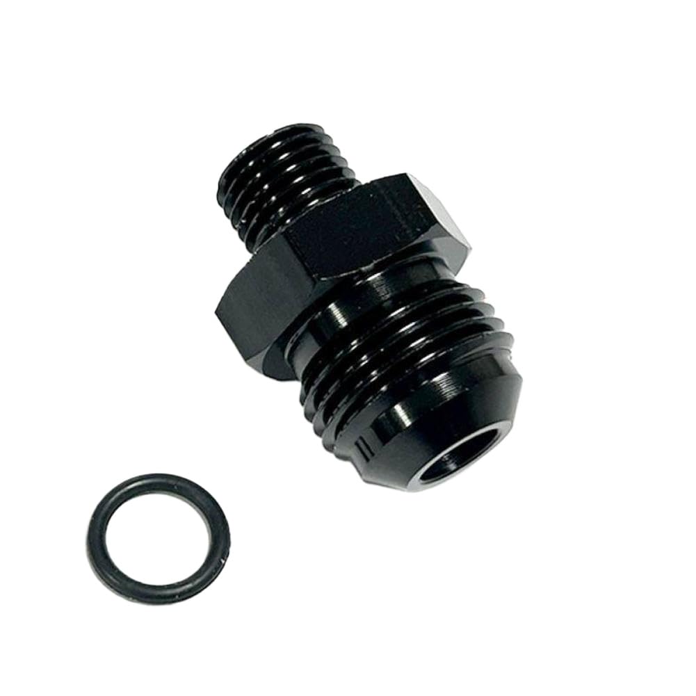 Aluminum Black Metric Male Straight Adapter Fitting AN10 10 an to M14X1.5 M16X1.5 M18X1.5(JXSS022-AN10-M14X1.5)