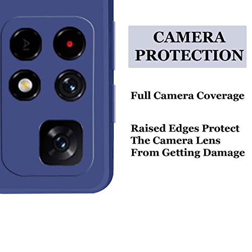 Image of A rtistque Liquid TPU Silicone Matte Shockproof Flexible with Camera Protection Soft Back Cover Case for Redmi Note 10T 5G / Poco M3 Pro 5G - Blue