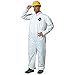 Tyvek P120 Dupont Olefin Disposable Safety Coveralls - White (Large)
