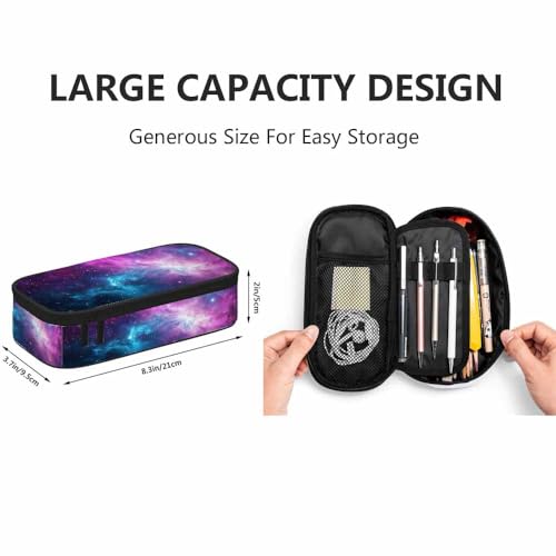 Image of Yekiua Galaxies Space Pen Bag Universe Black Holes Elements Large Pencil Case Big Capacity Pencil Pouch Pencil Holder