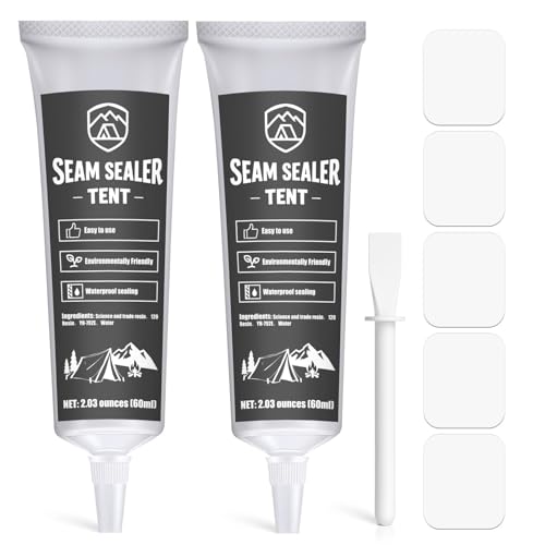 1DFAUL 120ml Tent Seam Sealer Waterproof, Seam Sealer Tent Sealant Repair Kit Clear Strong Seal, Fast Curing, for Tents & Outdoor Fabric