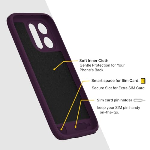 Image of Pikkme Back Cover for Vivo V70 5G Soft Matte Silicone | Slim Fit | Mag-Safe Design (Mag-Safe Not Support) Camera Protection Bumper Case (Purple)