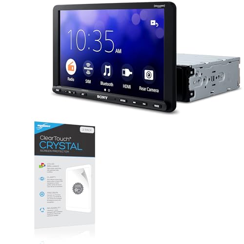BoxWave Screen Protector Compatible with Sony XAV-AX8100 - ClearTouch Crystal (2-Pack), HD Film Skin - Shields from Scratches