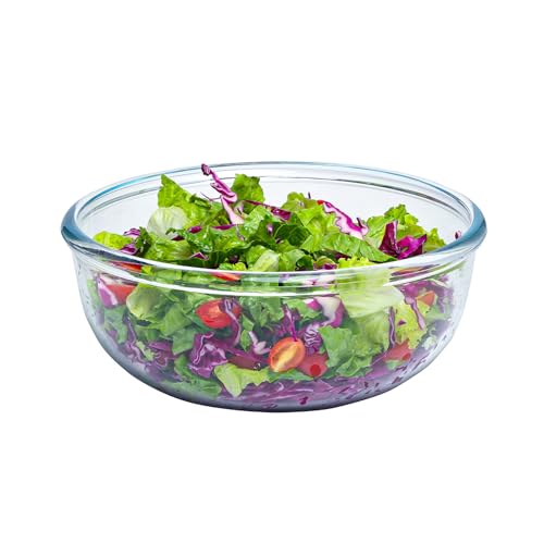 Set de 3 tazones para mezclar de vidrio 6 qt miniatura 1