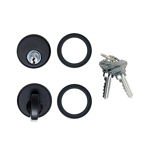 Summit DOORWARE Mortise Cylinder and 4066 Thumbturn Cylinder Kit | Adams Rite Replacement Parts with Keys | 4036 Mortise Lock Replacement Kit | Duronotic Finish