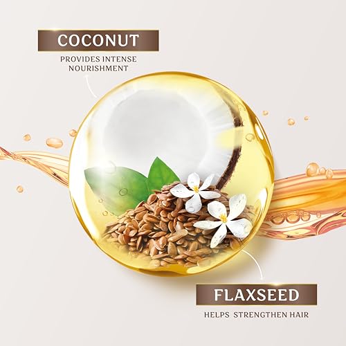Image of Parachute Advansed Flaxseed Enriched Coconut Hair Oil for Stronger, Smoother Hair | Up to 10x Less Breakage| 2x Softer Hair | Deep Nourishment with Jasmine Extract, 300ml