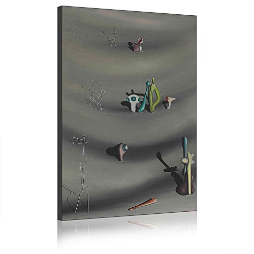 Affiche d'art abstrait Yves Tanguy édition surréalisme sur toile encadrée