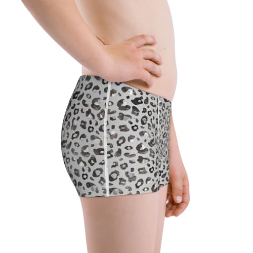 Boys' Cotton Boxer Brief Soft Underwear-Wild Animal Leopard Print2