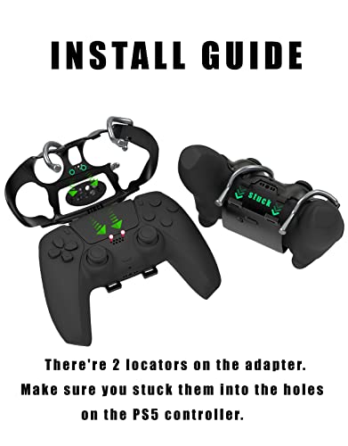 image for EXknight Leverback V2 Paddles Attachment, Back Buttons Adapter for PS5