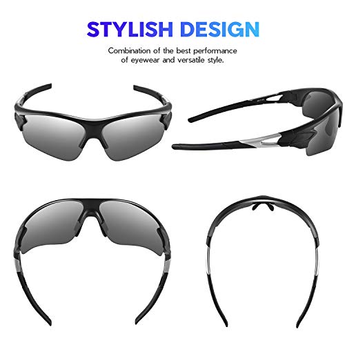 image for BEACOOL Polarized Sports Sunglasses for Men Women Youth Baseball Fishi