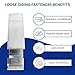 LOOSE SIDING FASTENERS Help Secure Loose Vinyl siding That Will not Lock Together or continually unlocks - Pack of 20