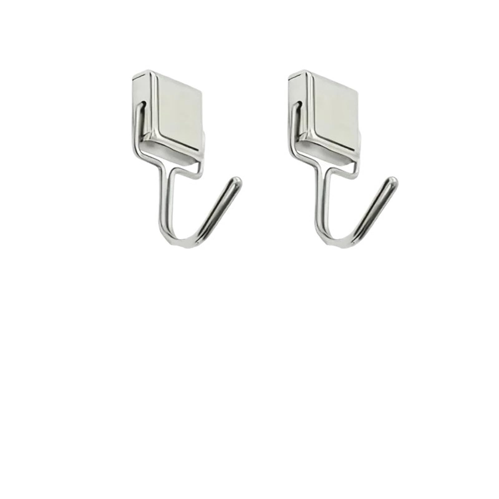 Ryqzhhy 2Pcs Coat Hooks Magnetic Hook Multifunctional Storage Rack For Household Kitchen Daily Organize(2Pcs)