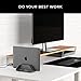 HumanCentric Vertical Laptop Stand Compatible with MacBook Pro and MacBook Air, Holder for Personal Computer Desk Stand, Aluminium, Exchangeable Inserts to Fit Different Device Models, Space Grey