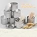 DINGPAI Candle Tin 18 Piece, 4 oz, Candle Containers for DIY Candle Making