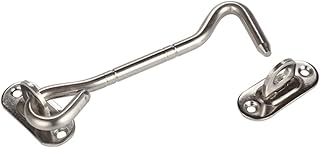 OSALADI 2 Sets Stainless Steel Window Catch Stainless Steel Barn Door Eye Gate Hook and Eye Windproof Window Hook Stainless Steel Window Hook Old-Fashioned Window Hook Metal Hook up Cabin