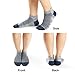 Mottee&Zconia Mens Low Cut Ankle High Soft Handlink Toe Non-slip Mesh Top Socks 5Pack Size 9-12