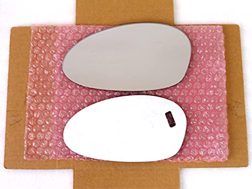 New Replacement REGULAR WHITE (NON-BLUE) Mirror Glass with FULL SIZE ADHESIVE for BMW 1 3 Series M3 Z4 Driver Side View Left LH