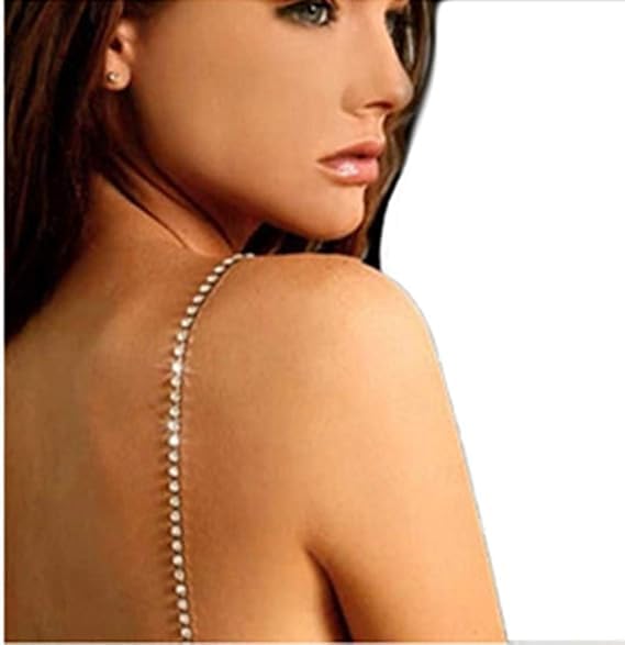 FITVERT Rhinestones Bra Strap | Bra Straps for Women | Adjustable Rhinestone | Bra Straps Transparent | Invisible Shoulder Bra Strap Women's | Invisible Straps in Parties Dress,... - Image 2