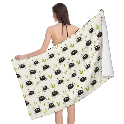 Serviette de plage à séchage rapide en microfibre absorbante imprimé araignée - 2