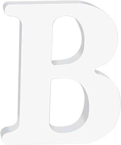 Letras de madera blanca de 4 pulgadas, mini letras de madera sin terminar para decoración de pared, bandeja escalonada, alfabeto pintable, letras