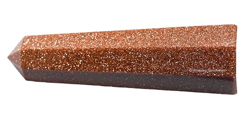 Image of Amazing Gemstone Red Goldstone Crystal Towers - Natural Healing Crystal Point Obelisk for Reiki Healing and Crystal Grid (2 inch to 3 inch INCH)