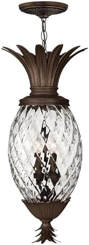 Hinkley Plantation Four Light Pendant Foyer, Copper Bronze, Copper Bronze