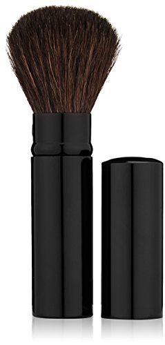 Studio Basics Retractable Powder Brush with Soft, Natural, Custom Cut Hair for Flawless Application, Maximum Control for Expert Application, Retracts to Compact Size