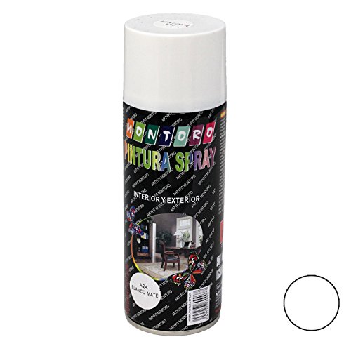 Montoro - Bote de pintura en spray Blanco Mate A24 400 ml