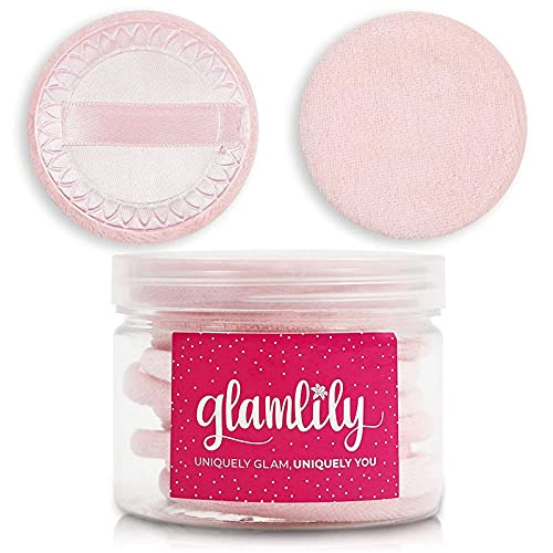 Powder Puffs for Makeup and Beauty Supplies (2.7 Inches, Pink, 12-Pack)